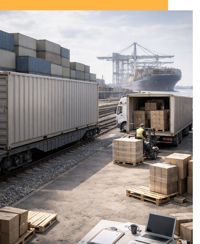 Мультимодальные перевозки грузов по миру от 45540 руб