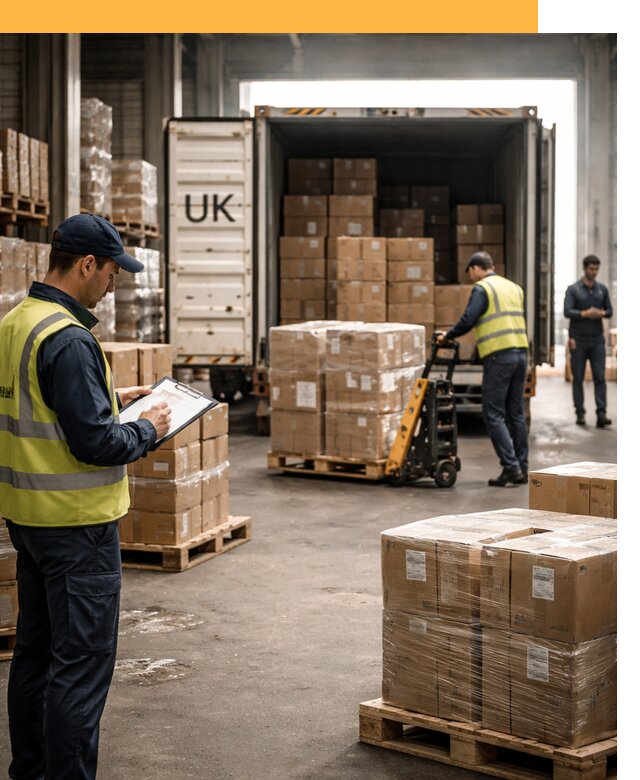 Доставка грузов из Великобритании с таможенным оформлением от 12650