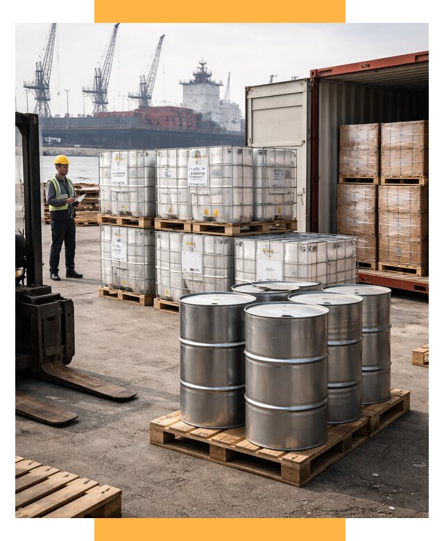 Доставка химического сырья из Индии от 253000 р. | СетСервис-Нвв