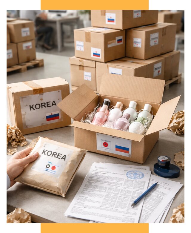 Доставка косметики из Кореи от 8602 р. под ключ | СетСервис-Нвв
