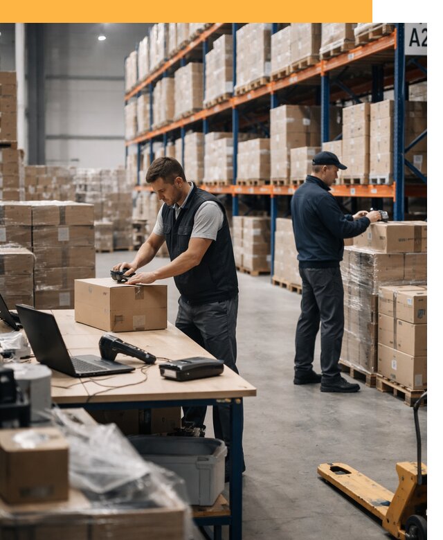 Склад консолидации в Европе: хранение, сортировка от 6578